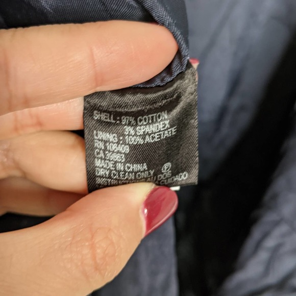 TAHARI • Striped Navy White Sleeveless Dress Sz 14 - Picture 7 of 8